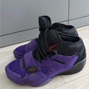 Jordan Black and Red Interior Sneakers